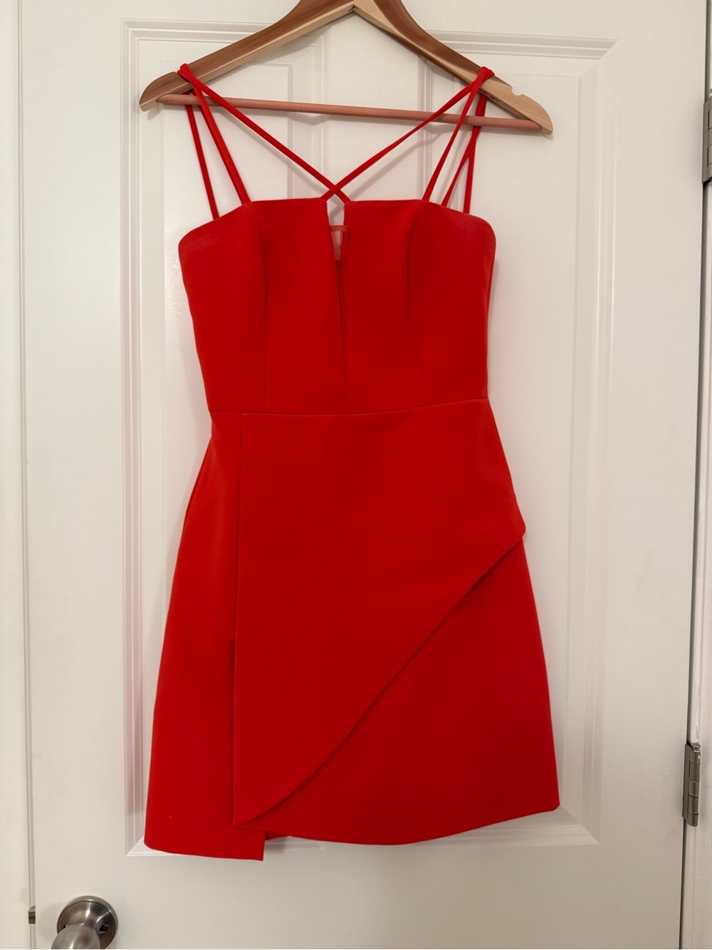Bcbg Red Strappy Mini Dress - Elegant Women's Party Dress